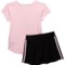 1VAKA_2 adidas Little Girls T-Shirt and Skort Set - Short Sleeve