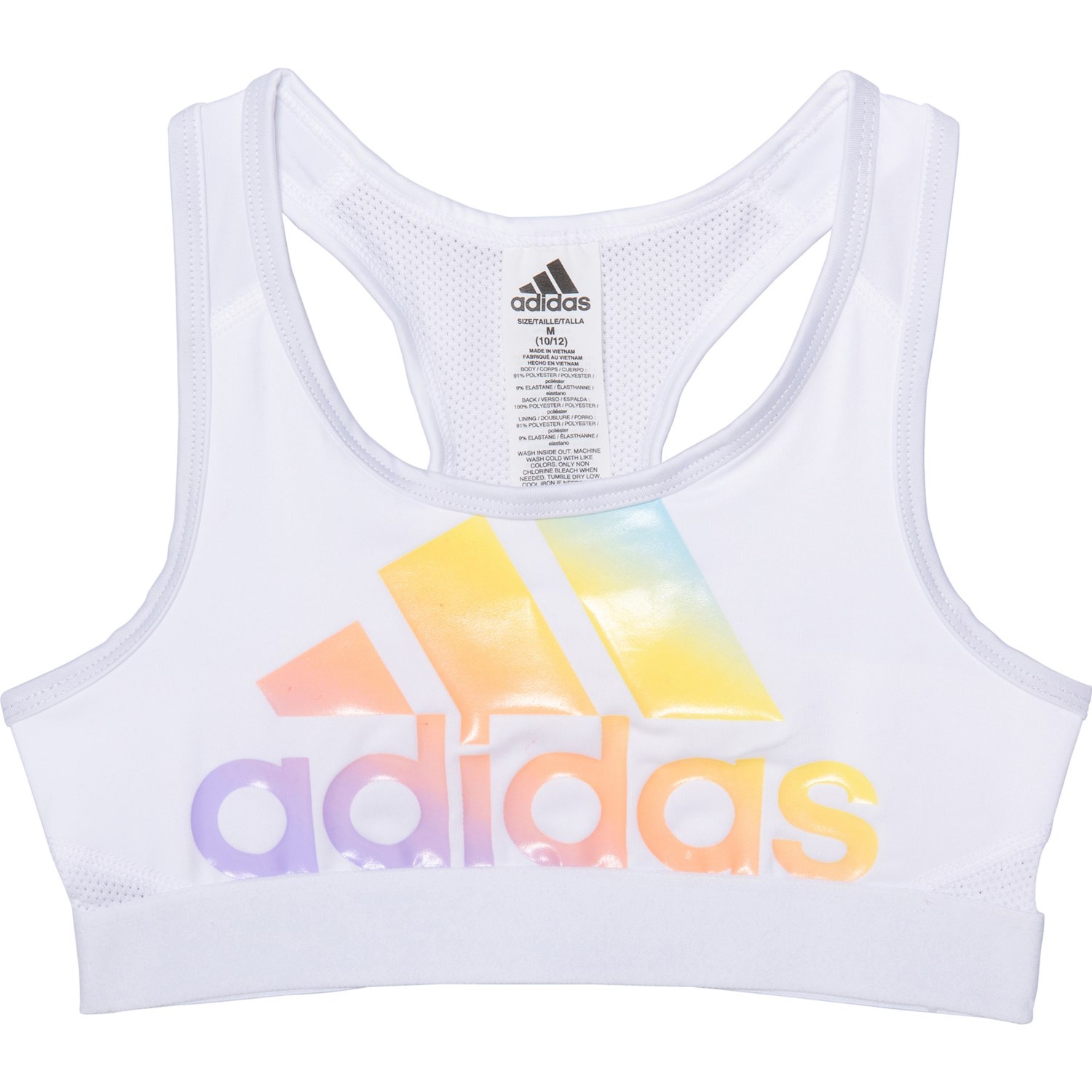 adidas logo sports bra