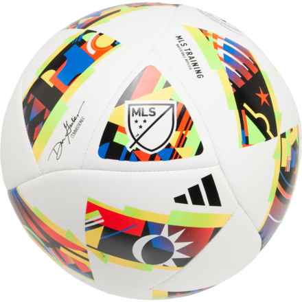 adidas Major League Soccer Training Soccer Ball - Size 5 in White/Black