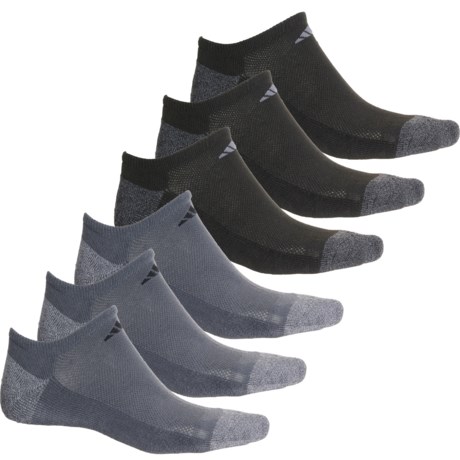 adidas Marled Cushioned Socks - 6-Pack, Below the Ankle (For Men) in Black/Onix Grey/Light Onix Grey