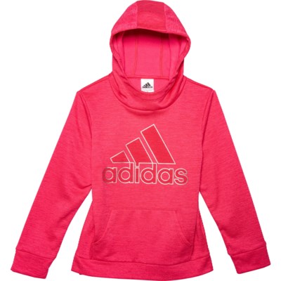 adidas core pink hoodie