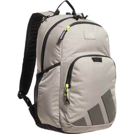 adidas Midway Backpack - Silver Pebble Grey-Black-Lucid Lemon Yellow (For Boys) in Silver Pebble Grey/Black/Lucid Lemon Yellow