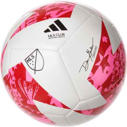 adidas MLS Club Soccer Ball in White/Red