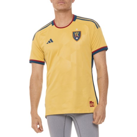 (取寄) アディダス MLS リアル ソルト レイク ジャージ - ショート スリーブ adidas MLS Real Salt Lake Jersey - Short Sleeve  Pyrite adidas MLS Real Salt Lake Jersey - Short Sleeve - Save 57%