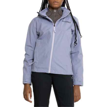 adidas MT RAIN.RDY Rain Jacket - Waterproof in Silver Violet