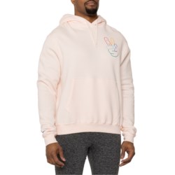 adidas OG Peace Sign Hoodie in Pink Tint