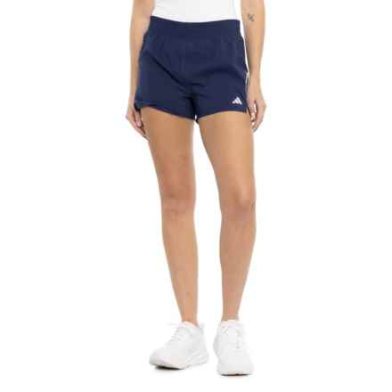 adidas On the Run 3-Stripe Shorts in Dark Blue