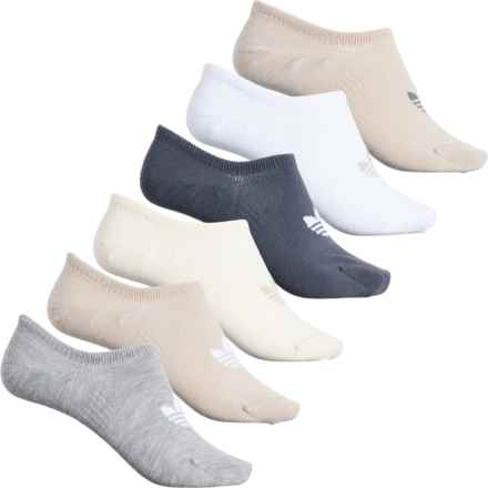 adidas Original Super No-Show Socks - 6-Pack, Below the Ankle (For Women) in Wonder Beige/Onix Grey/Wonder White