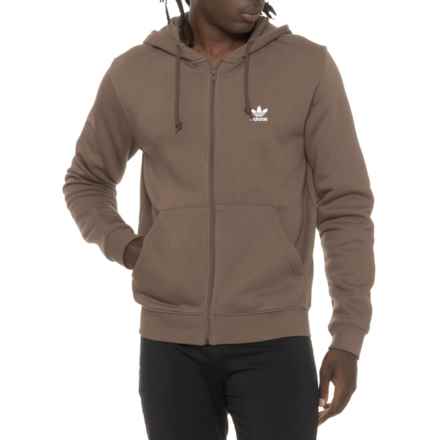 adidas Original Trefoil Hoodie - Full Zip in Earth Strata