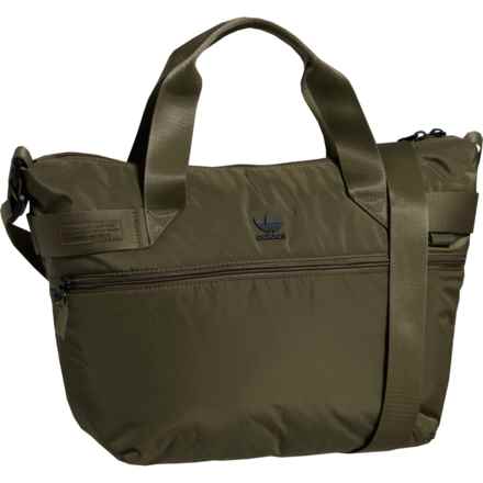 adidas Originals Puffer Shopper Tote Bag (For Women) in Olive Strata Green/Black