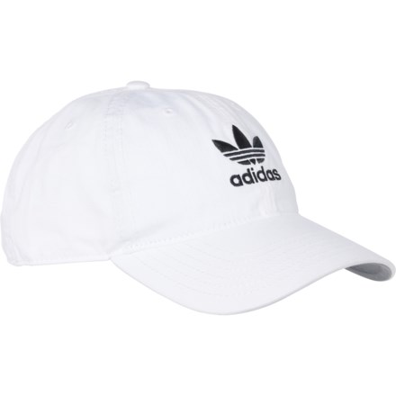 adidas Originals Relaxed Fit Baseball Cap (For Men) in White/Black