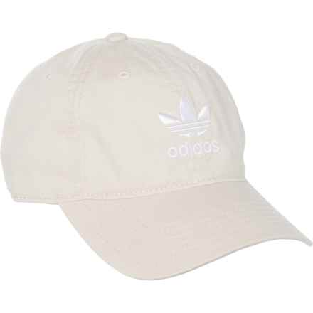 adidas Originals Relaxed Strap Back Baseball Cap (For Women) in Khaki/White