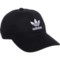 adidas Originals Relaxed Strap Back Baseball Cap in Black/White