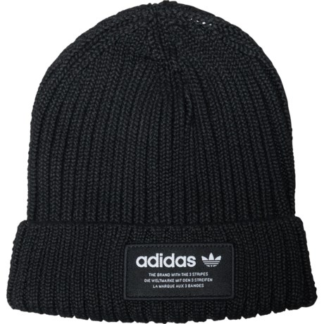 adidas Originals Rib Cuff 2.0 Beanie (For Men) in Black/White 23