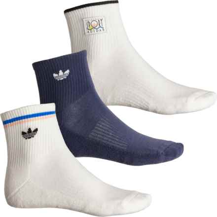 adidas Originals Sport Club Socks - 3-Pack, Quarter Crew (For Women) in Cloud White/Shadow Navy/Blue