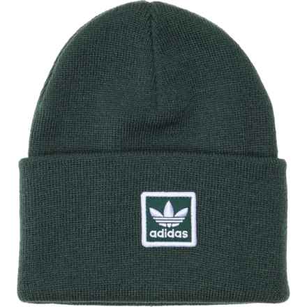 adidas Originals Tall Utility Beanie in Mineral Green/White