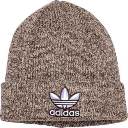 adidas Originals Trefoil Beanie (For Men) in Wonder Beige/Wonder White/Shadow Brown