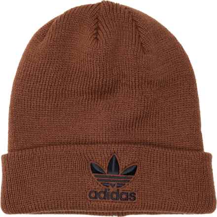 adidas Originals Trefoil Beanie in Preloved Brown/Black