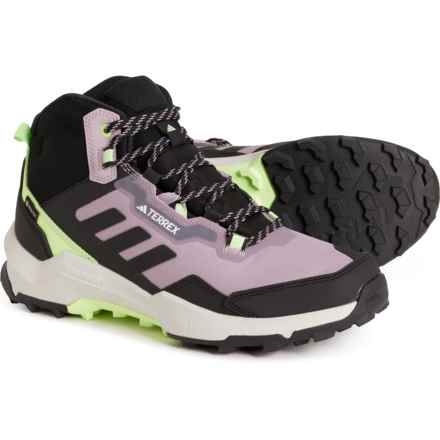 adidas outdoor Terrex Ax4 Gore-Tex® Mid Hiking Shoes - Waterproof (For Women) in Preloved Fig/Core Black