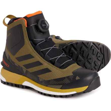adidas outdoor Terrex Conrax BOA® RAIN.RDY Hiking Boots - Waterproof, Insulated (For Men) in Focus Olive/Core Black