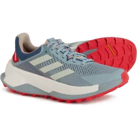 adidas outdoor Terrex Soulstride Ultra Trail Running Shoes (For Men) in Magic Grey/Linen Green