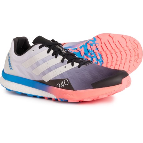 adidas outdoor Terrex Speed Ultra Trail Running Shoes (For Men) in Core Black/Crystal White