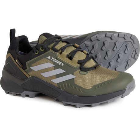 adidas outdoor Terrex Swift R3 Gore-Tex® Hiking Shoes - Waterproof (For Men) in Focus Olive/Grey Three