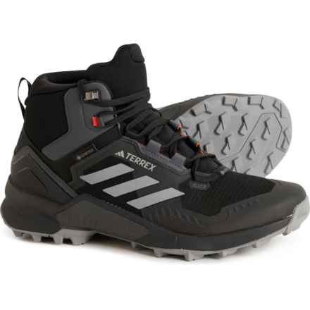 adidas outdoor Terrex Swift R3 Gore-Tex® Mid Hiking Boots - Waterproof (For Men) in Core Black/Grey Three