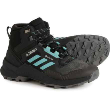 adidas outdoor Terrex Swift R3 Gore-Tex® Mid Hiking Boots - Waterproof (For Women) in Core Black/Minton/Grey Five