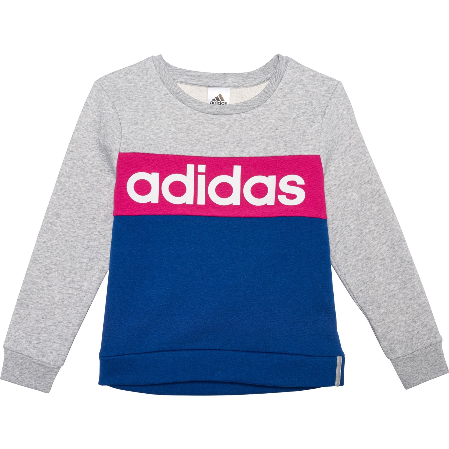 adidas grey crew sweatshirt