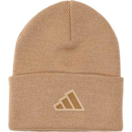 adidas Postseason Fold Beanie - 2-Pack in Warm Sandstone Beige/Brown Desert