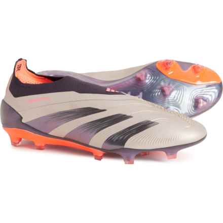 adidas Predator Elite Laceless Firm Ground Soccer Cleats (For Men) in Platin Met.