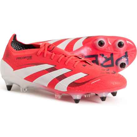 adidas Predator Elite Soft Ground Soccer Cleats (For Men) in Lucid Red