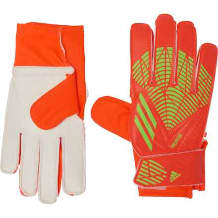 adidas Predator GL Training Junior Goalkeeper Gloves (For Boys and Girls) in Solar Red/Team Solar Green