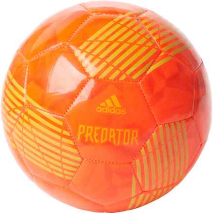 adidas Predator Training Soccer Ball in Solar Red/Team Solar Green