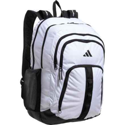 adidas Primetime Backpack - Twill White-Black in Twill White/Black
