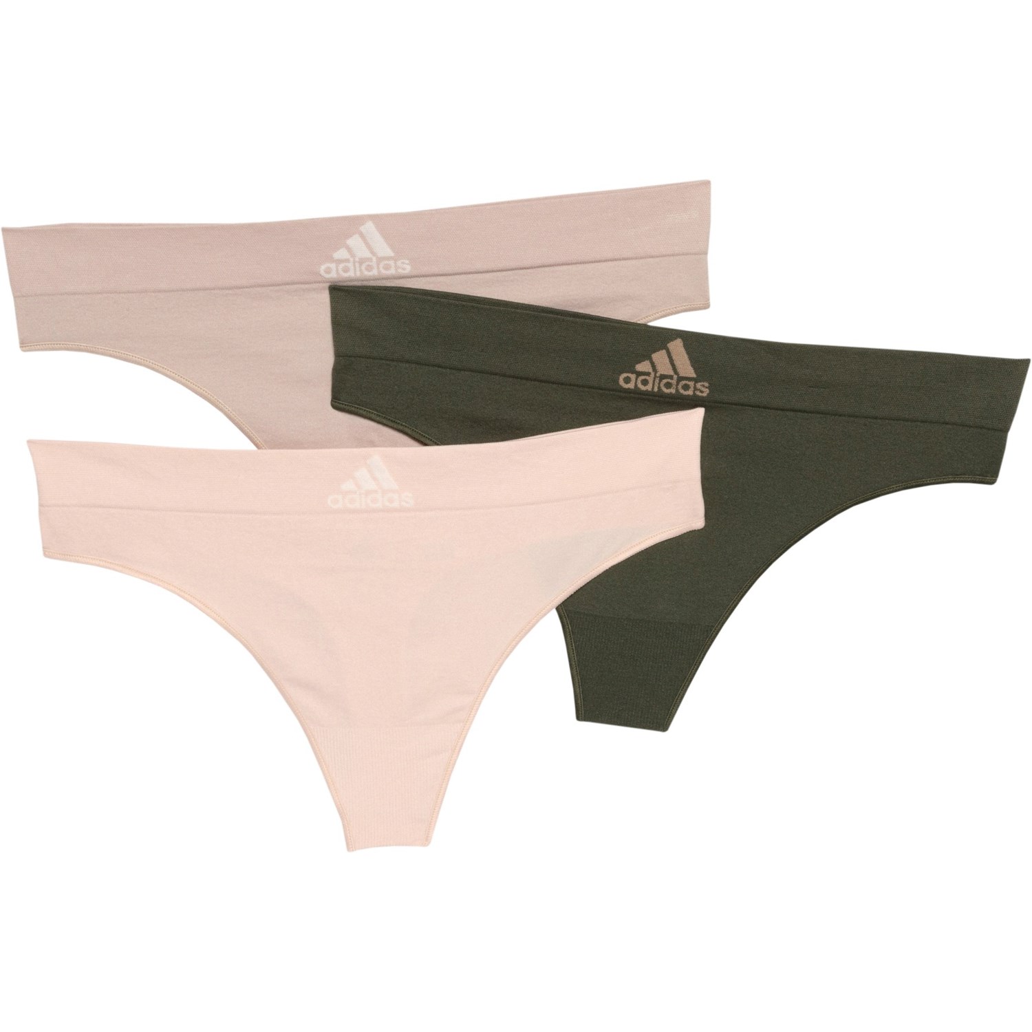 adidas Seamless Panties 3 Pack Thong Save 45