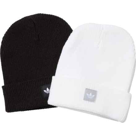 adidas Seasonless Fold Beanie - 2-Pack in Black/White