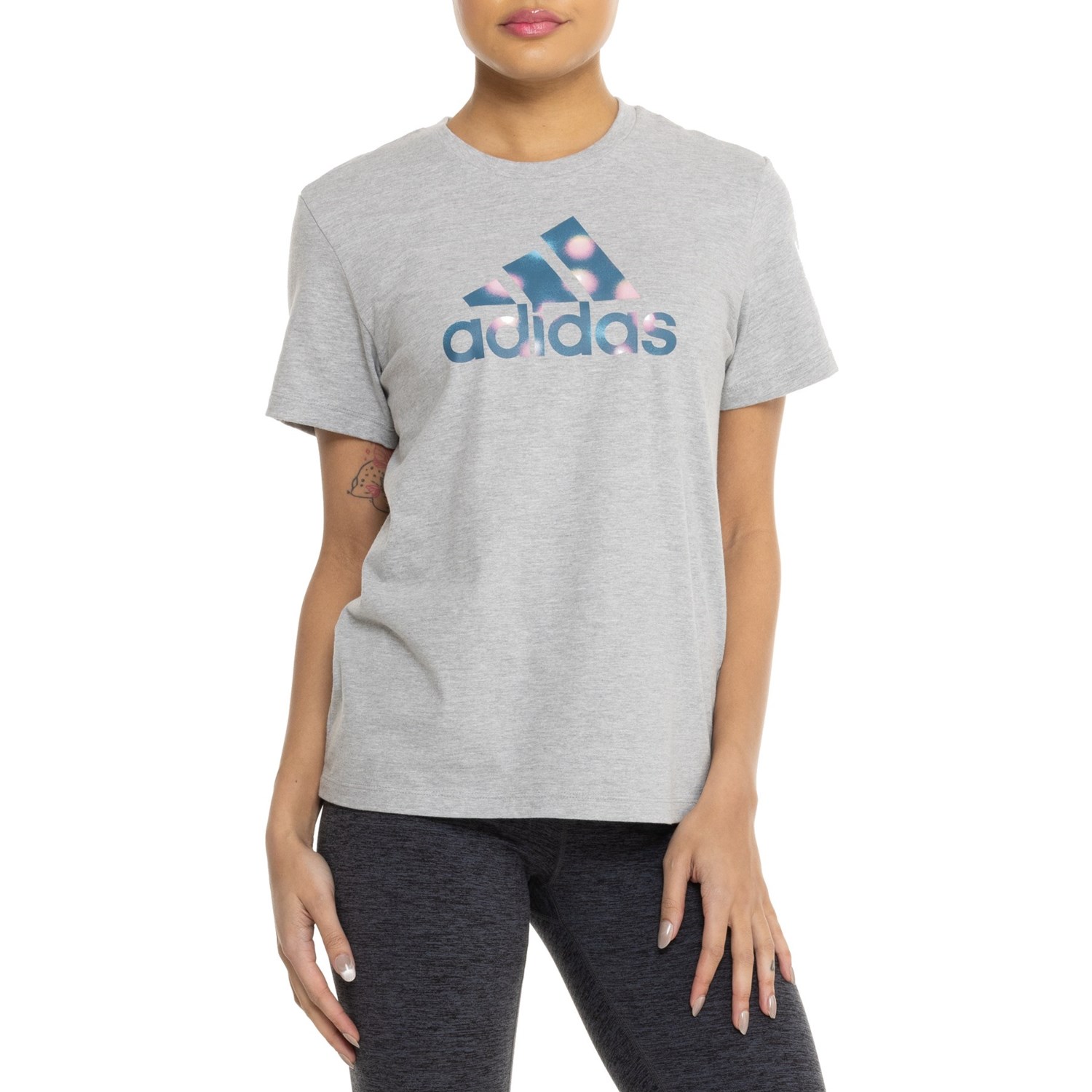 adidas Soft Focus Badge of Sport T-Shirt - Short Sleeve