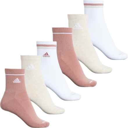 adidas Sport 2.0 ClimaCool® Socks - 3-Pack, 3/4 Crew (For Women) in Warm Clay Pink/Alumina/White