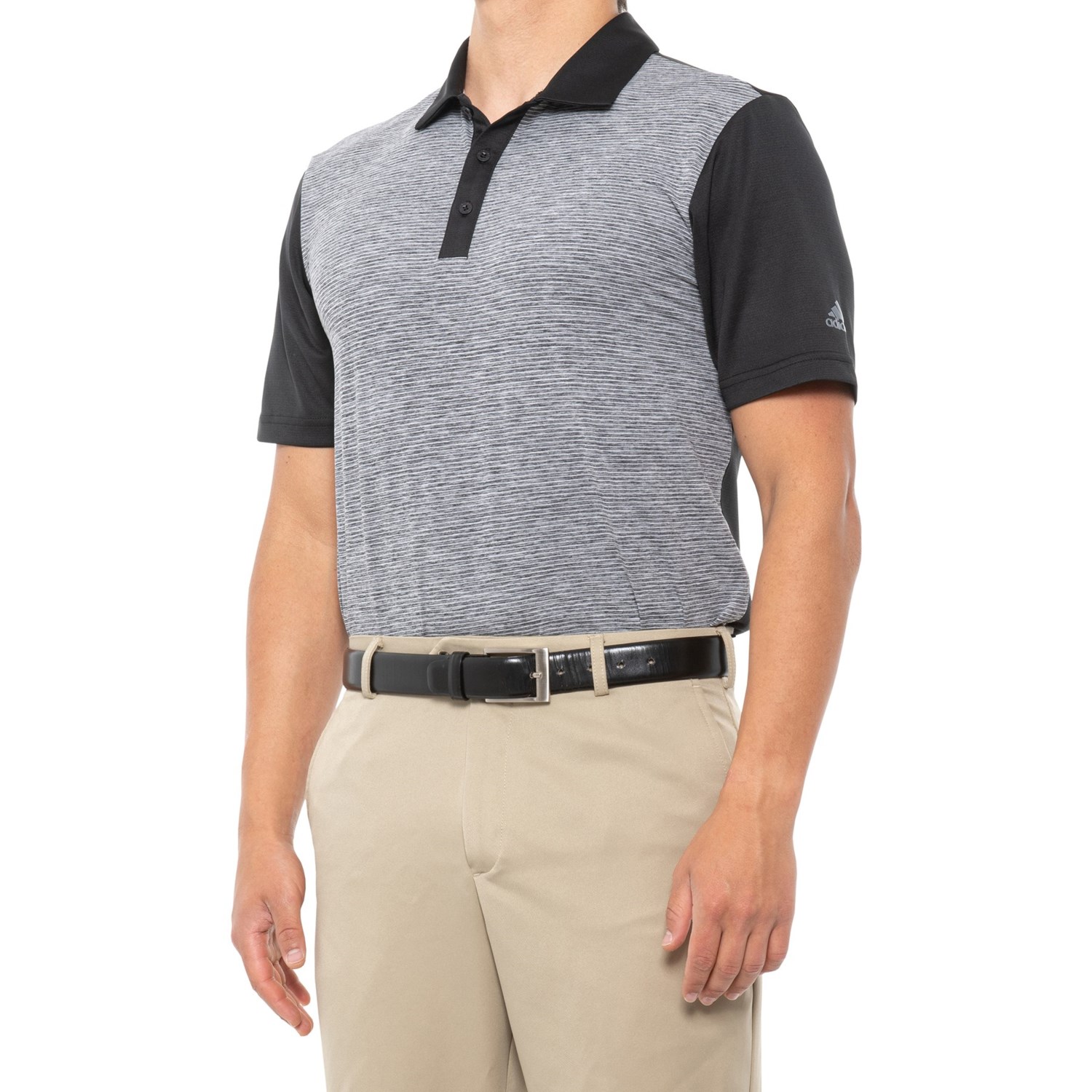 Adidas Stripe Polo Shirt - UPF 50, Short Sleeve (For Men)