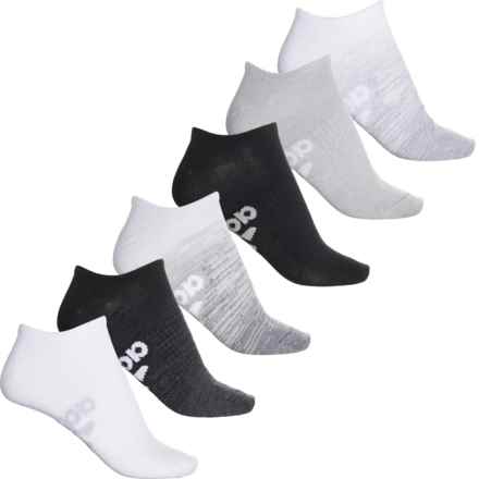 adidas Superlite Badge of Sport 2 No-Show Socks - 6-Pack, Below the Ankle (For Women) in Black/Grey/White