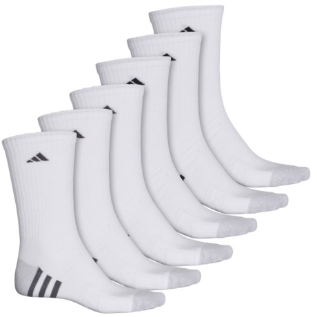 6-Pack adidas Superlite Marl H/T 3-Stripe Men's Crew Socks
