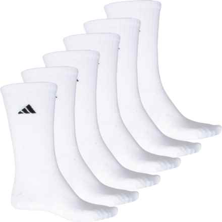 adidas Superlite Socks - 6-Pack, Crew (For Men and Women) in White/Black