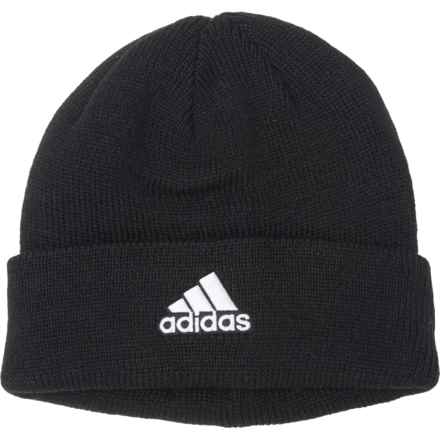 adidas Team Issue Fold Cuff Beanie (For Men) in Black/White F23