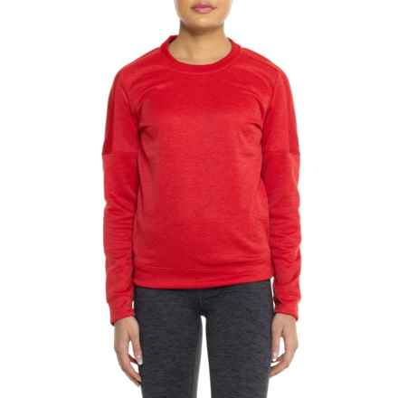 adidas Tech Crew Sweatshirt in Fl Power Red Mel