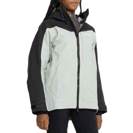 adidas Techrock 3L Ski Jacket in Wonder Silver