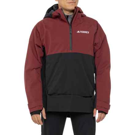 adidas Terrex Xperior 2L Anorak Ski Jacket - Waterproof, Zip Neck in Shadow Red/Black