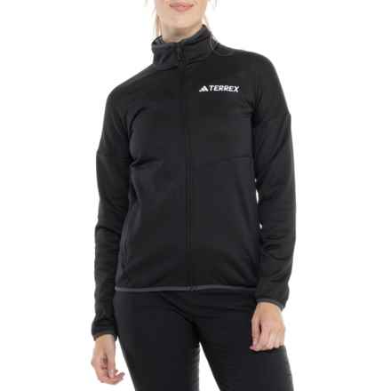 adidas Terrex Xperior CLIMAWARM Light Fleece Jacket in Black