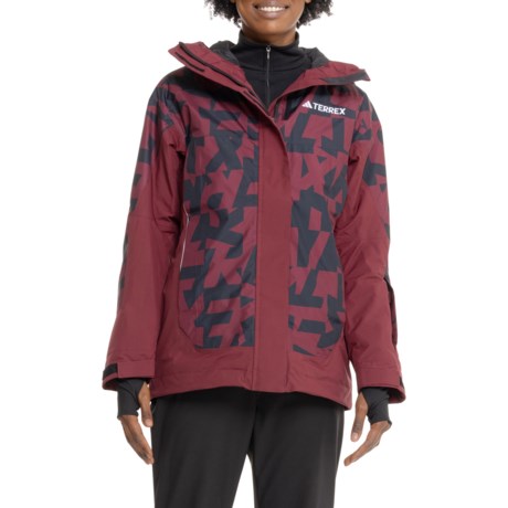 adidas Terrex Xperior GFX PrimaLoft® Ski Jacket - Insulated in Red/Black